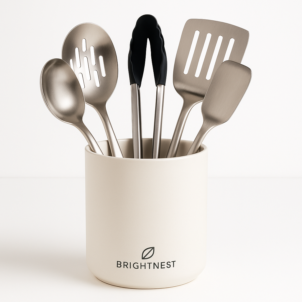 BrightNest Silicone Utensil Set, 8 Piece