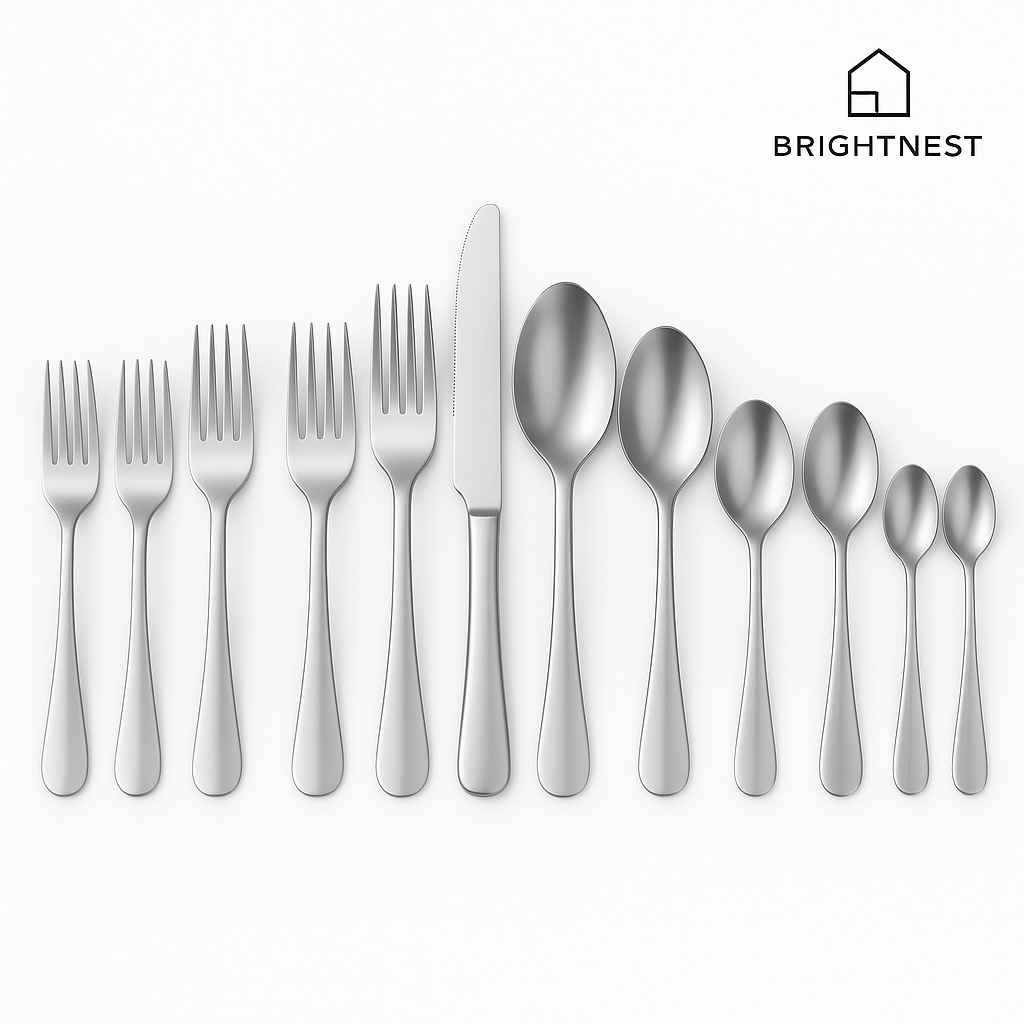 BrightNest Stainless Measuring Cups & Spoons, 10 Piece