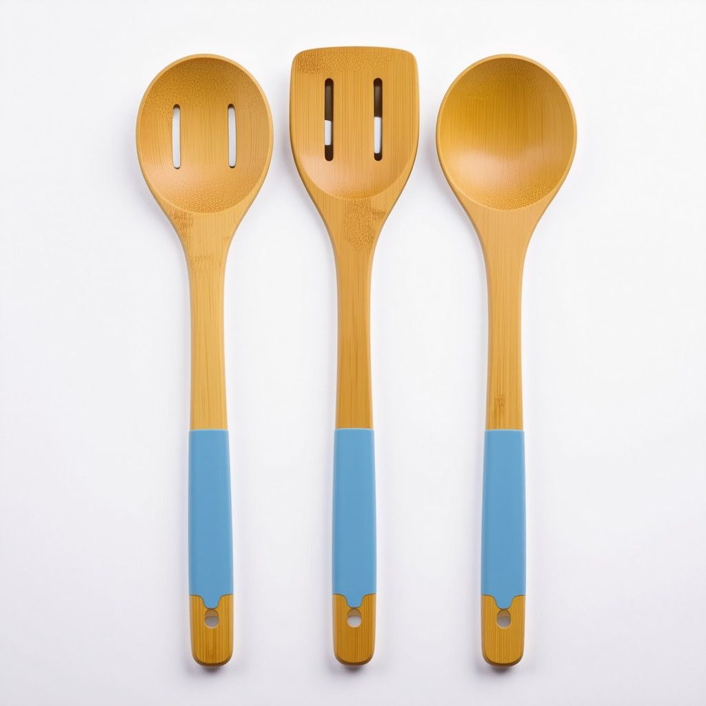 BrightNest 3-Piece Bamboo Kitchen Utensil Set