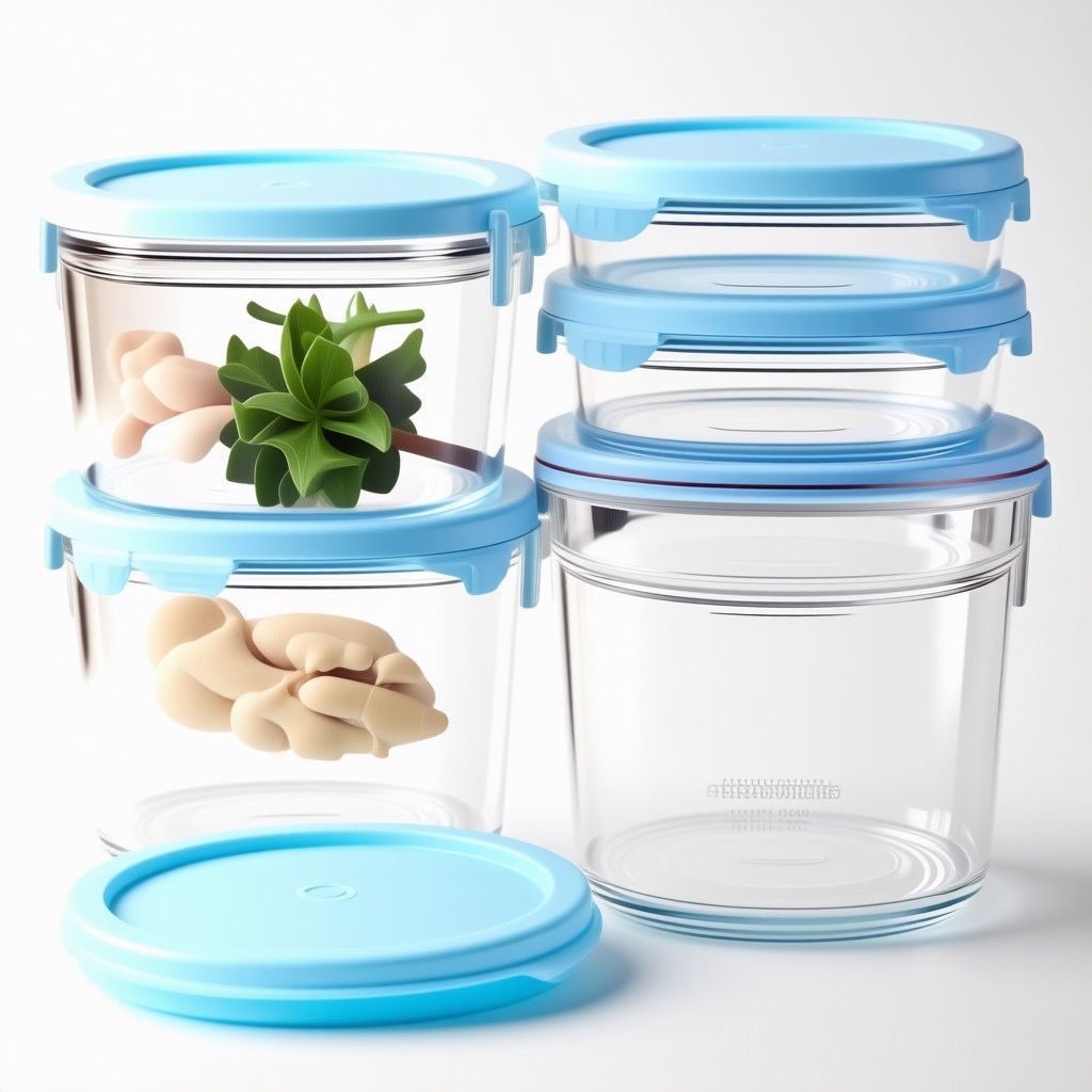 Glass Food Storage Containers (Set of 5)