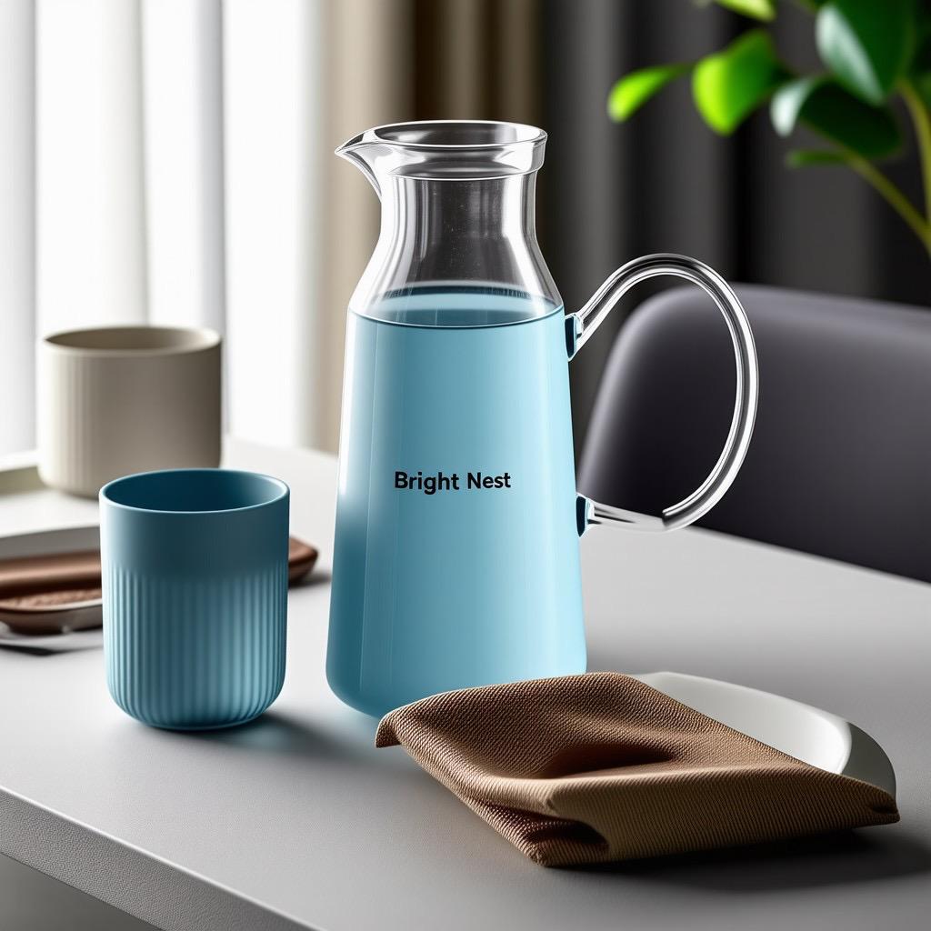 Glass Water Carafe & Tumbler Set